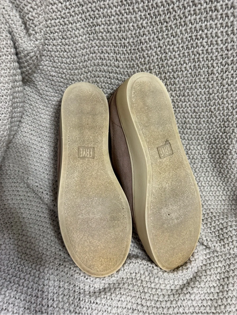 Frye Taupe Suede Zip-Front Women's‎ Slip-On Sneakers